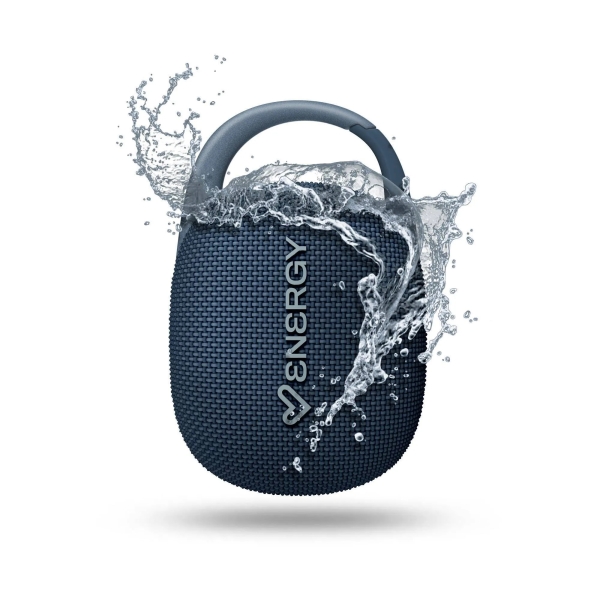 Energy Sistem EnergyClip Altoparlante 9 W - Radio FM - Bluetooth 5.4 - True Wireless - IPX7 - USB e MicroSD - Colore Blu