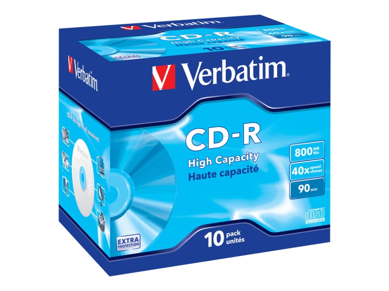 Verbatim Datalife Confezione da 10 CD-R 40X 800 MB