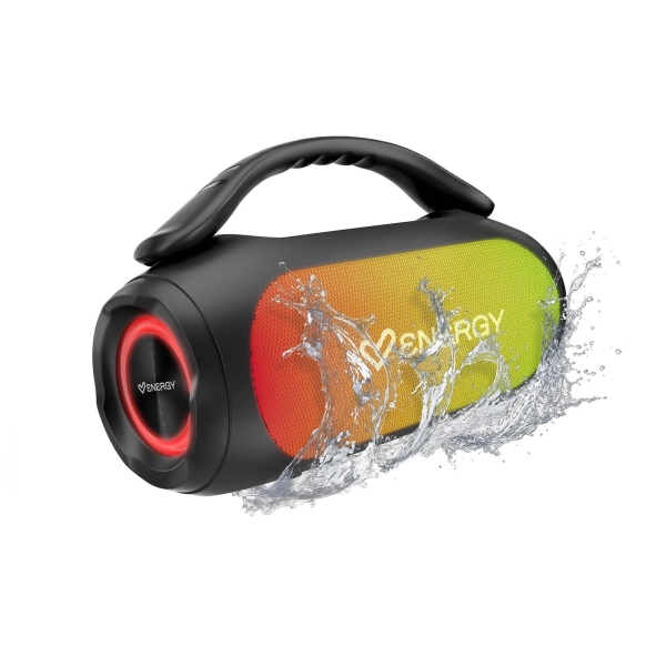 Energy Sistem NeoBeat Altoparlante 60W - Bluetooth 5.4 - Tecnologia True Wireless - Funzione Deep Bass - Fino a 12 ore di autonomia - Resistente agli schizzi - Luci LED - Radio FM