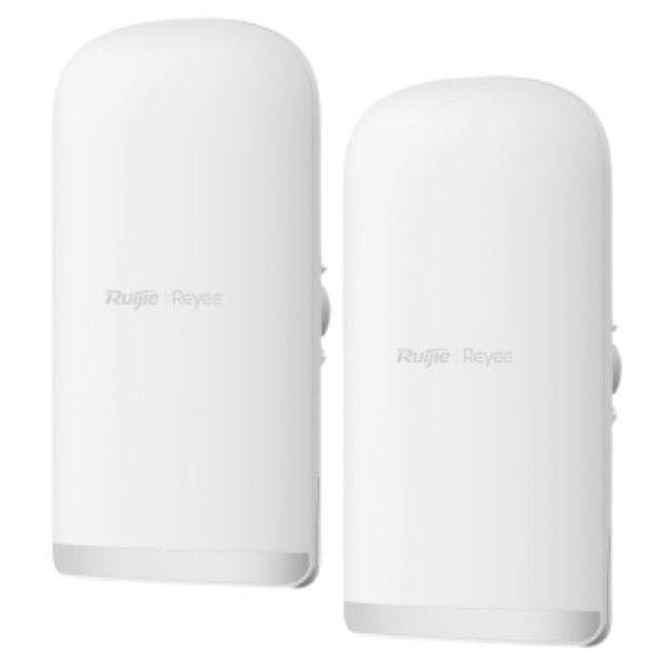 Ruijie RG-EST350G Confezione da 2 bridge wireless - Velocità fino a 867 Mbps - Portata fino a 5 km - Antenna direzionale da 16 dBi - Ethernet - Colore Bianco