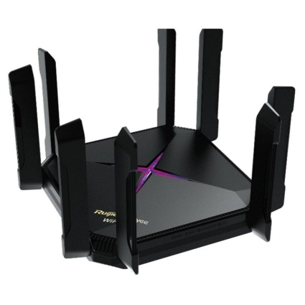 Router Ruijie RG-EW6000GX - 5 porte - Velocità wireless fino a 6 Gbps - Wi-Fi 6 AX6000 - Supporto Mesh - Colore Nero