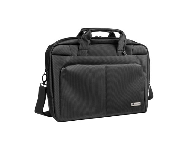 Natec Gazelle Borsa per laptop da 14" - Tasche multiple - Resistente agli schizzi - Grande capienza - Colore Nero