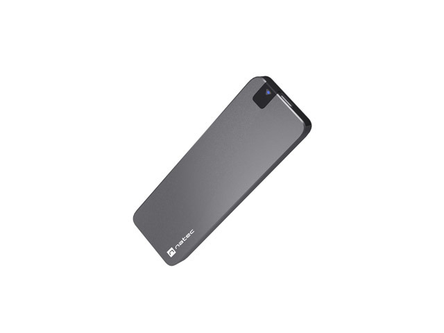 Natec Rhino M.2 Box esterna per dischi SSD M.2 - NVMe/PCIe - USB-C 3.2 - Compatibile con dischi fino a 10 TB - Colore Alluminio
