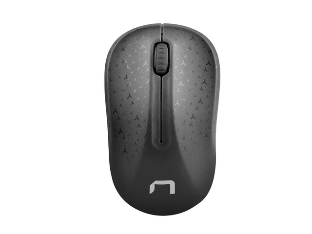 Natec Toucan Mouse ottico wireless - 1.600 dpi - Adattatore USB - 3 pulsanti - Colore Nero