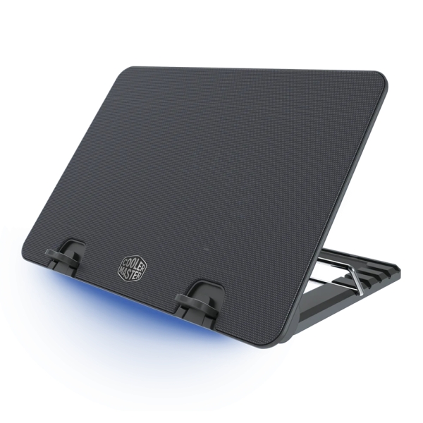 Cooler Master Ergo Stand IV Base di raffreddamento per laptop fino a 17" - 1 ventola silenziosa - 5 livelli di inclinazione - Striscia LED Blu