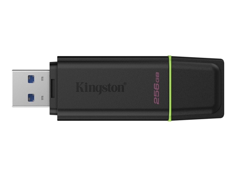 Kingston DataTraveler Exodia Chiavetta USB 256 GB - USB 3.2 Gen 1 - Con cappuccio - Anello per portachiavi - Colore Nero (pendrive)