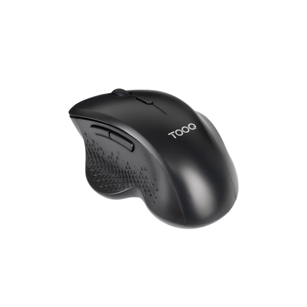 Tooq TQMWG-1105-B Mouse wireless ergonomico - 1600 dpi - 6 pulsanti - Colore Nero
