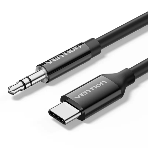 Cavo DAC audio Vention - Lunghezza 1,5 m - Jack da 3,5 mm - USB-C - Colore Nero