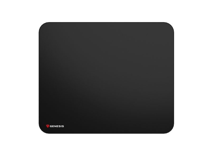 Genesis Carbon 500 Tappetino per mouse con logo L - 400 x 330 x 2,5 mm - Superficie in tessuto - Base in gomma antiscivolo - Colore Nero