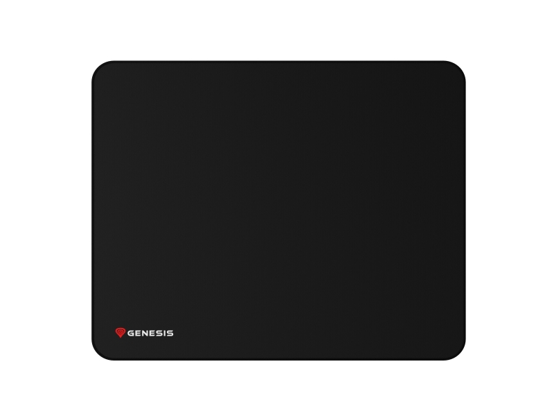 Genesis Carbon 500 Tappetino XL con logo - 500x400x2,5 mm - Superficie in tessuto - Base in gomma antiscivolo - Colore Nero