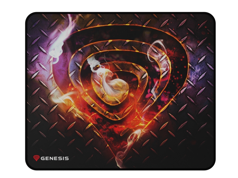 Genesis Carbon 500 Tappetino M Steel G2 - 300×250×2,5 mm - Superficie in tessuto - Base in gomma antiscivolo - Colore Nero