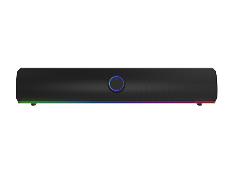Genesis Helium 312BT Soundbar 2.0 10W - USB - Bluetooth 5.2 - Illuminazione ARGB - Colore Nero