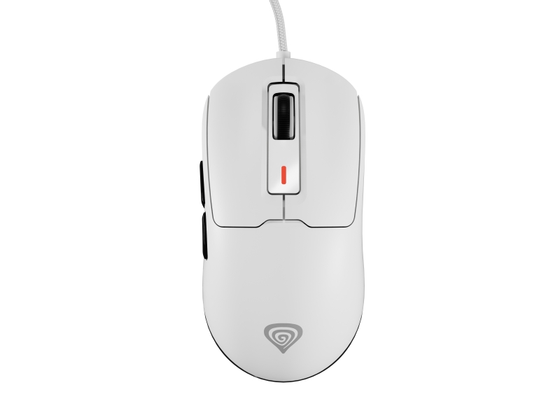 Mouse da gioco Genesis Krypton 660 - Sensore ottico da 12.000 DPI PAW3327 - 6 pulsanti - USB - Interruttori Huano Purple - Colore: Bianco