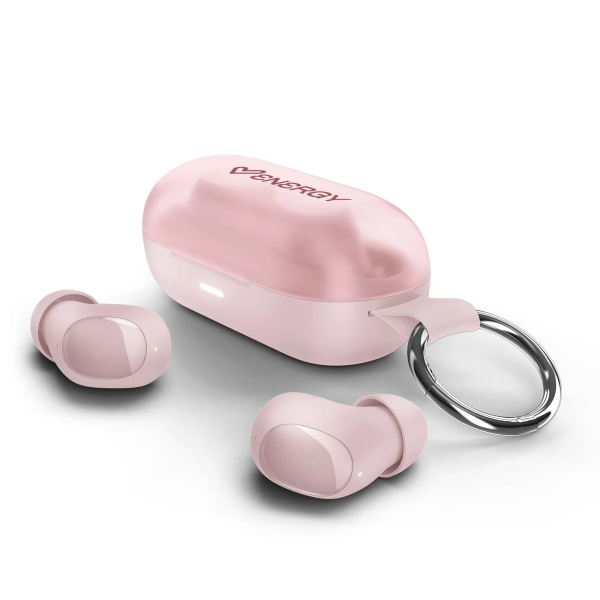 Energy Sistem Neo Urbanbeat Auricolari True Wireless - Bluetooth 6.0 - Funzione DeepBass - 20 ore di autonomia - Resistenti al sudore e agli schizzi - Fibbia Per un facile trasporto - Colore rosa