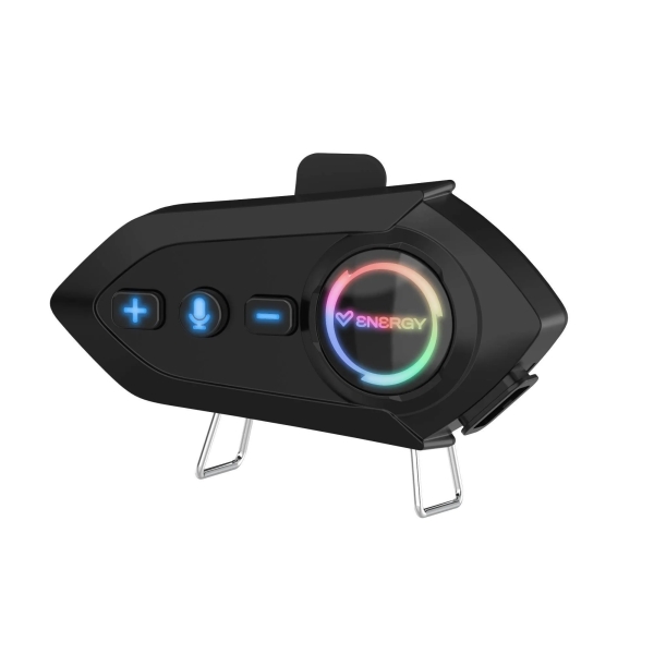 Energy Sistem Intercom Ride Interfono per casco da moto - Bluetooth 5.4 - Batteria ad alta capacità - Fino a 25 ore di autonomia - IPX6 - Funzione interfono - Colore Nero