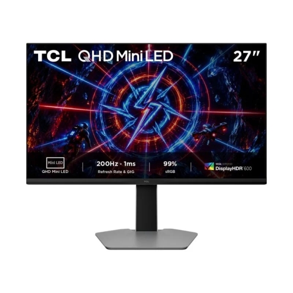TCL 27P2A Monitor 27" MiniLED - 2K QHD - IPS HDR600 - 200 Hz - Freesync Premium