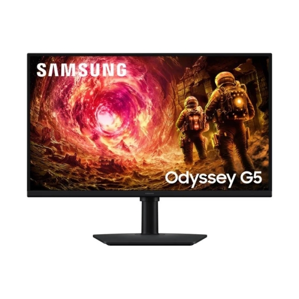 Monitor Samsung Odyssey G5 G50F 27" IPS QHD 180 Hz FreeSync G-Sync HDR10 - Risposta 1 ms - Regolabile in altezza, ruotabile e inclinabile - HDMI, DisplayPort - VESA 100x100 mm - Colore Nero