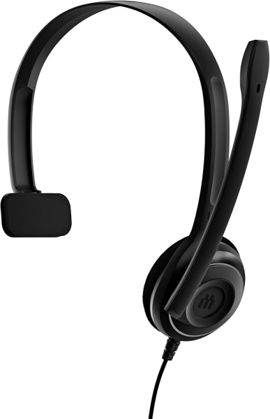 Epos PC 7 USB Cuffia monoaurale con microfono - Cavo da 2 m - Colore Nero