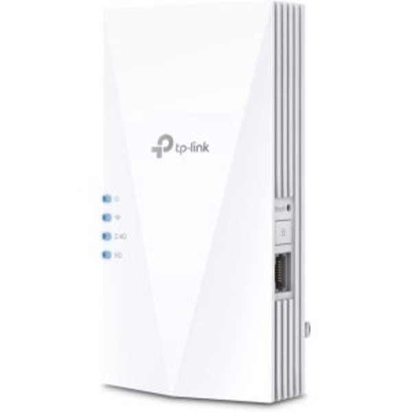 TP-Link RE580X Range Extender Wi-Fi dual-band - Velocità fino a 1,5 Gbps - Configurazione semplice tramite WPS o app - Wi-Fi AX1500 - Ethernet - Colore Bianco