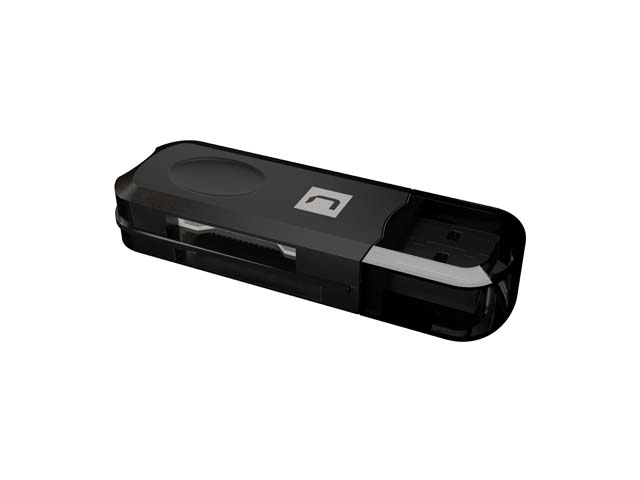 Natec Mini Ant 3 Lettore di schede - SDHC, MMC, M2, MicroSD, USB 2.0 - Colore Nero