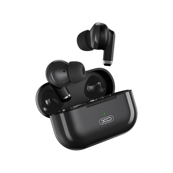 XO X40 Auricolari TWS - Bluetooth 5.3 - Doppio microfono - Controllo tattile - 4 ore di musica - Custodia da 250 mAh - Colore Nero
