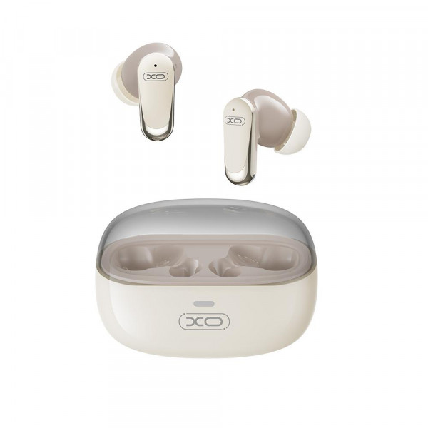 Cuffie TWS XO G42 - Cancellazione del rumore ANC - Bluetooth 6.0 - Portata 10 m - ENC a doppio microfono - Controllo tattile - Autonomia fino a 7 ore - Custodia da 300 mAh - Colore beige