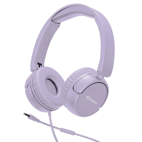 Energy Sistem Urban Cuffie con cavo - DeepBass - Archetto estensibile - Microfono integrato - Connettore minijack da 3,5 mm - Colore lavanda
